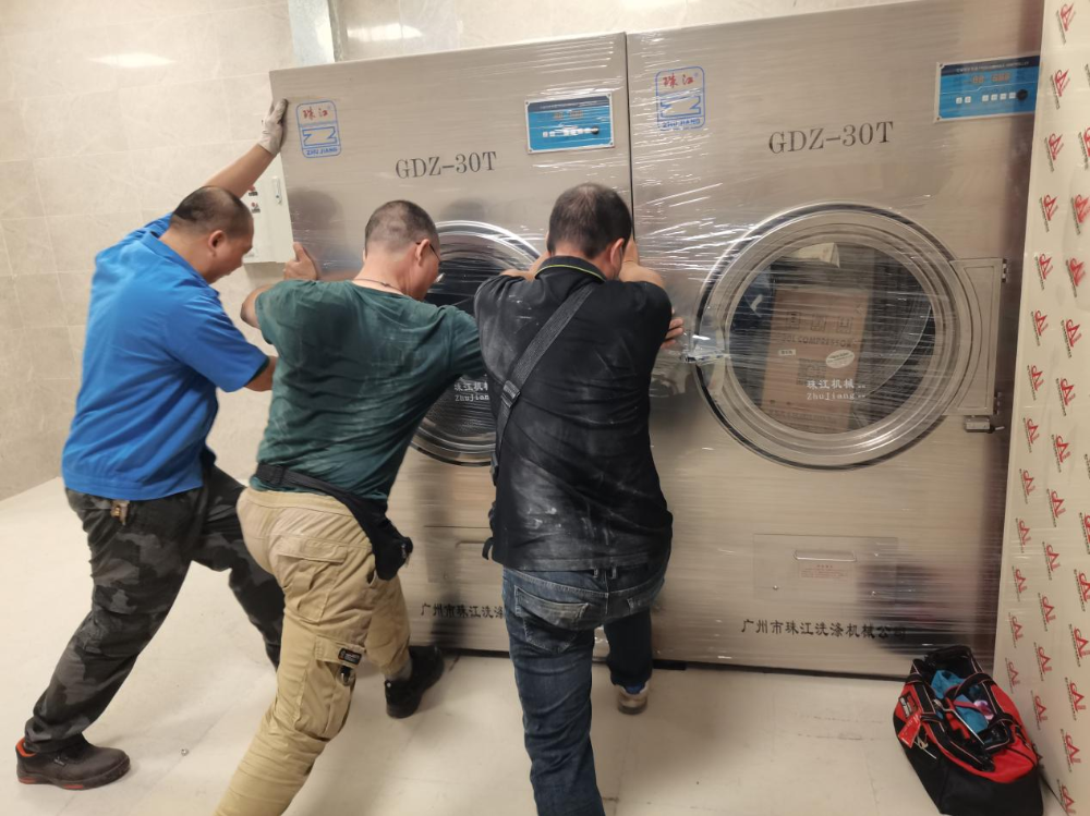 珠江洗滌設備為酒店提供高效解決方案：廣州全自動工業洗衣機案例分析
